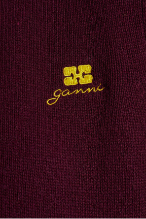 Ganni Cárdigan con logo