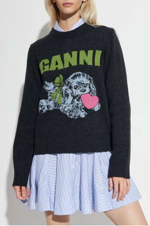 Ganni Pullover mit Rundhalsausschnitt