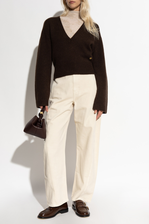 Ganni V-neck sweater