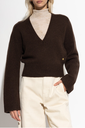 Ganni V-neck sweater