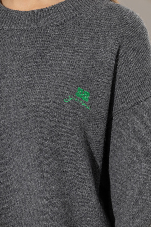 Ganni Sweter z logo