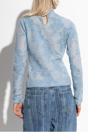 Ganni Top con cuello alto