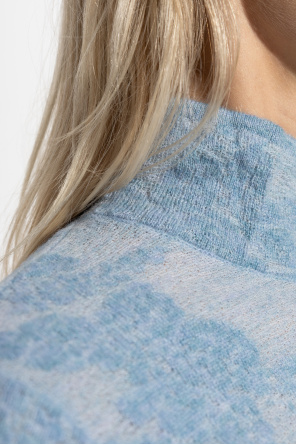 Ganni Top con cuello alto