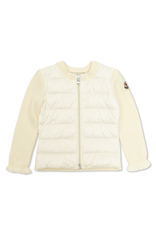 Cardigan with down insert od Moncler Enfant