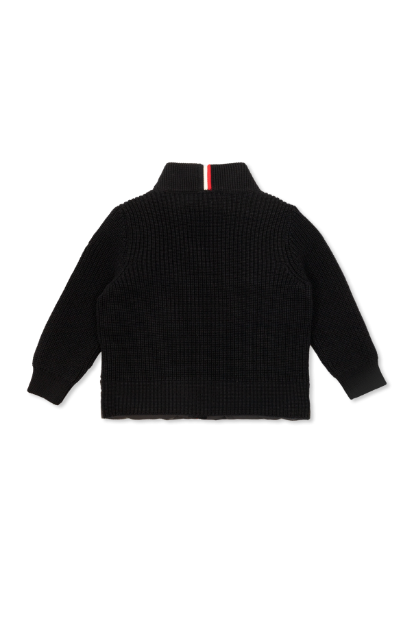 Moncler Enfant Cardigan with quilted front