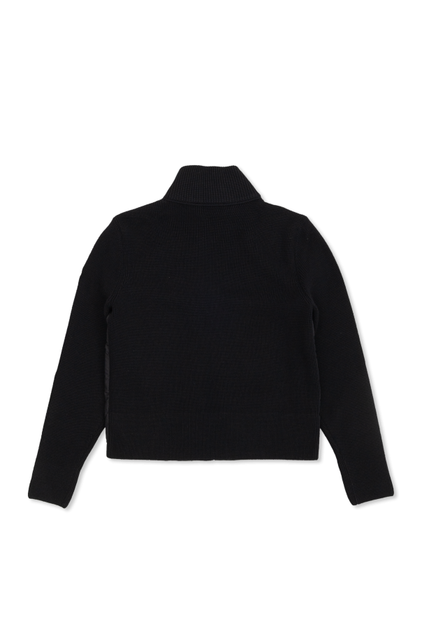 Moncler Enfant Kardigan z pikowanym przodem