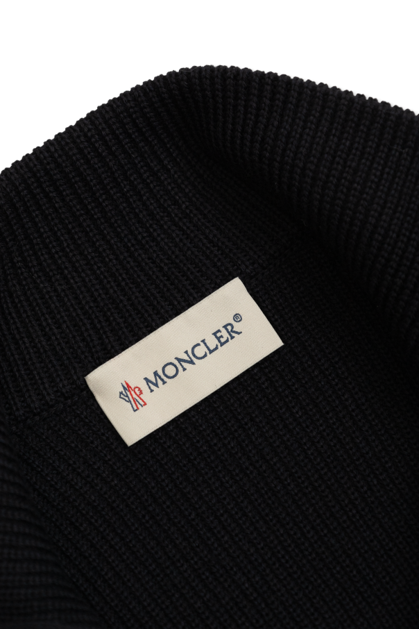 Moncler Enfant Kardigan z pikowanym przodem