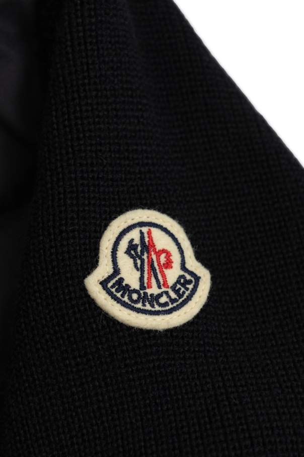 Moncler Enfant Kardigan z pikowanym przodem