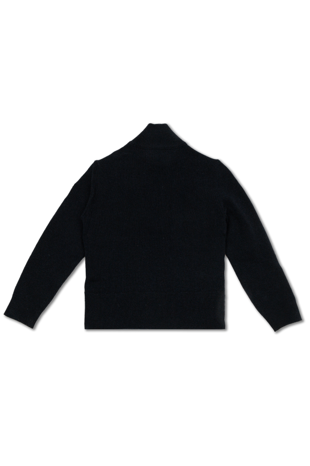 Moncler Enfant Cardigan with quilted panel