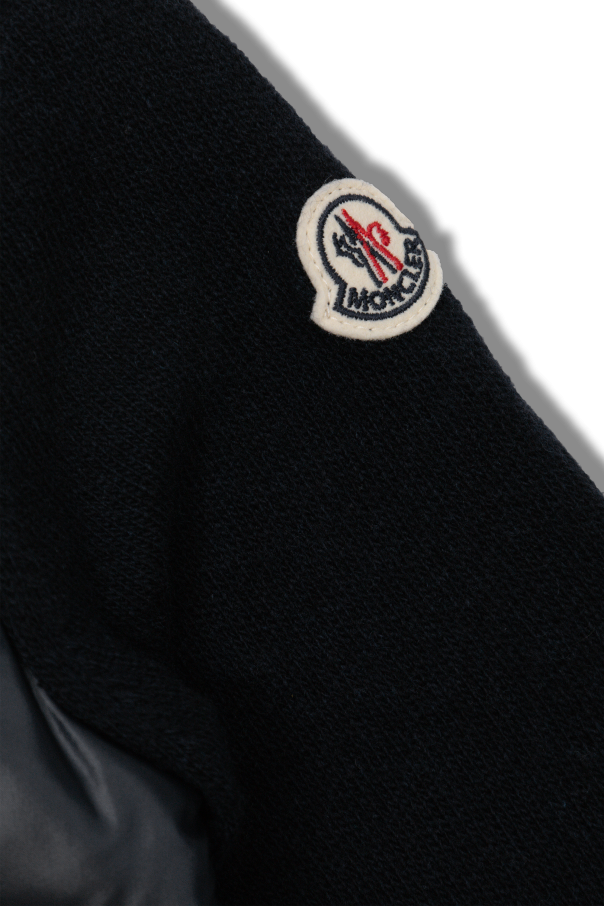 Moncler Enfant Cardigan with quilted panel