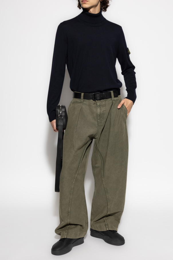 Stone Island Jersey de lana cuello alto