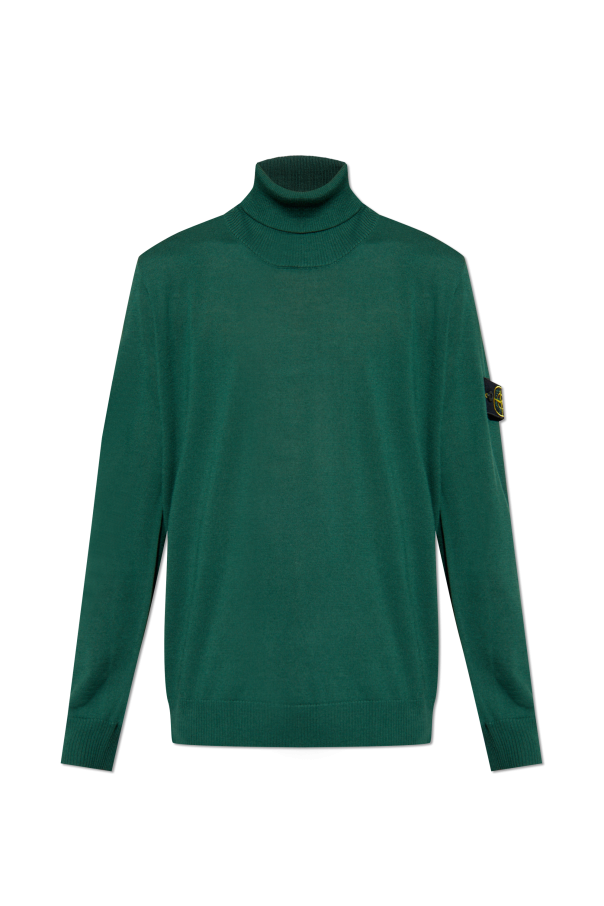 Turtleneck with logo od Stone Island
