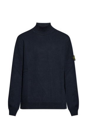 Rollkragenpullover mit Logo