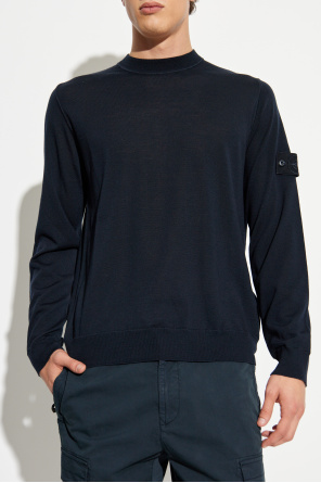 Stone Island Wollpullover mit Rundhalsausschnitt