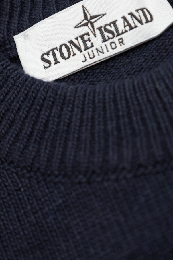 Stone Island Junior Suéter con logo