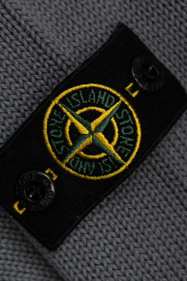 Stone Island Junior Turtleneck with logo patch