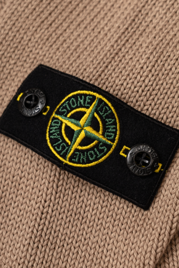 Stone Island Junior Turtleneck mit Logo-Patch