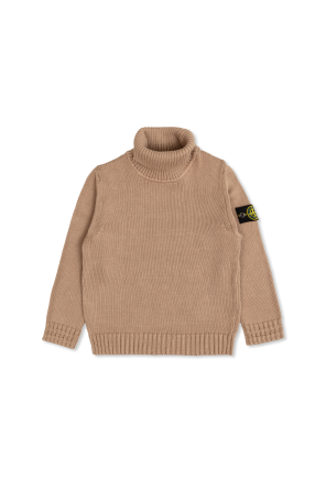 Turtleneck with logo patch