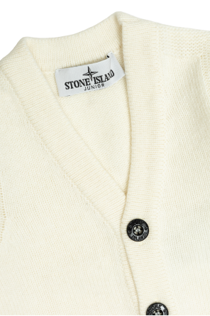 Stone Island Junior Komplett: Strickjacke, Schal und Mütze
