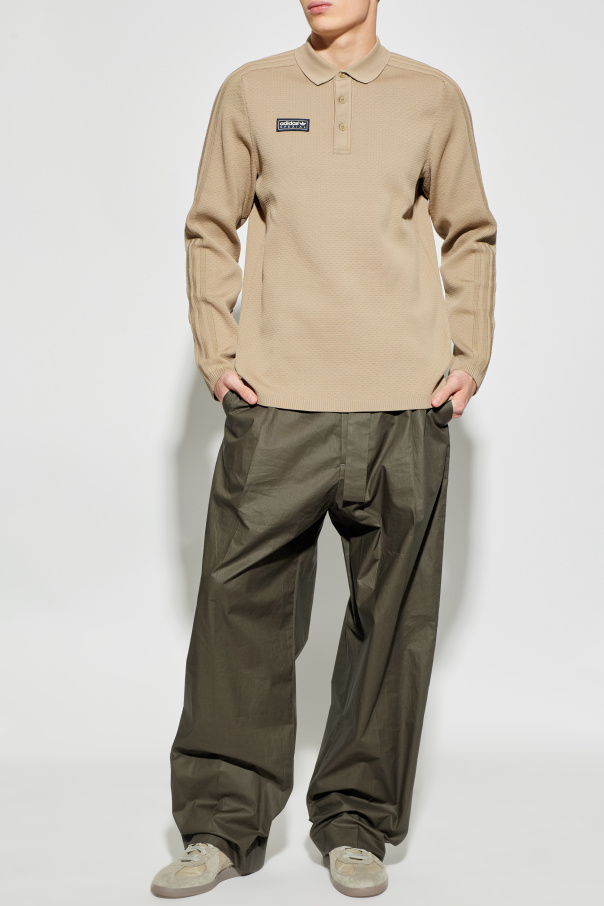 ADIDAS Originals Polo shirt with logo patch