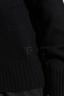Tom Ford BLACK Cashmere sweater with embroidered logo