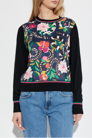 Kate Spade Suéter de materiales combinados