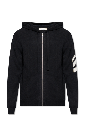 ‘Clash’ cashmere hoodie