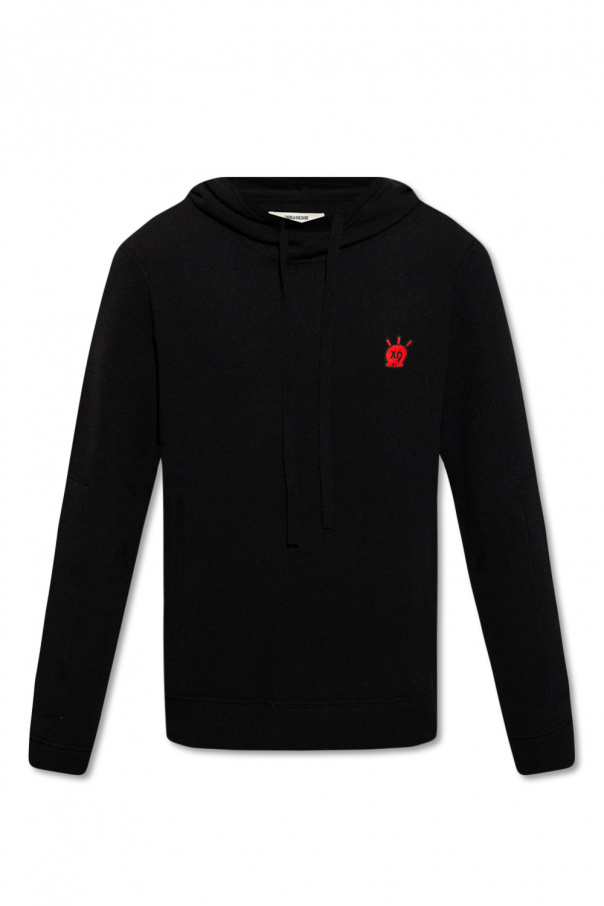 DONDUP embroidered logo T-shirt ‘Hewitt’ hooded sweater