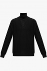 Lemaire BLACK Sweatshirt with stand collar