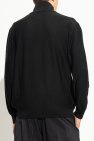 Lemaire BLACK Sweatshirt with stand collar