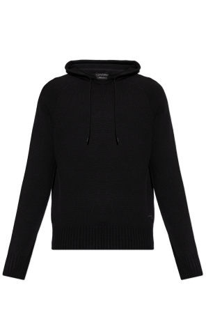 Kaszmirowy sweter z kapturem
