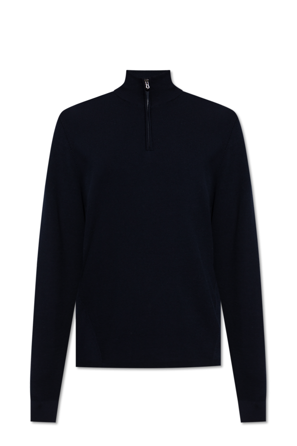 Wool sweater with a stand-up collar od Sease