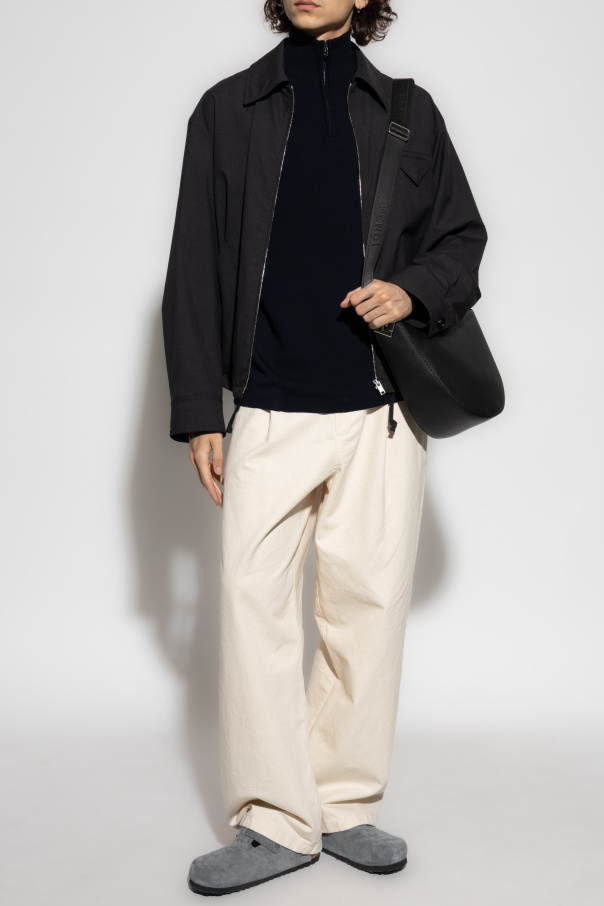 Sease Wool sweater with a stand-up collar