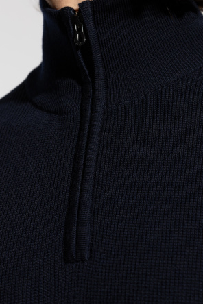 Sease Wool sweater with a stand-up collar