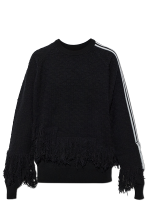 Wool sweater with fringes