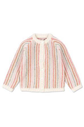 Cárdigan con estampado de rayas