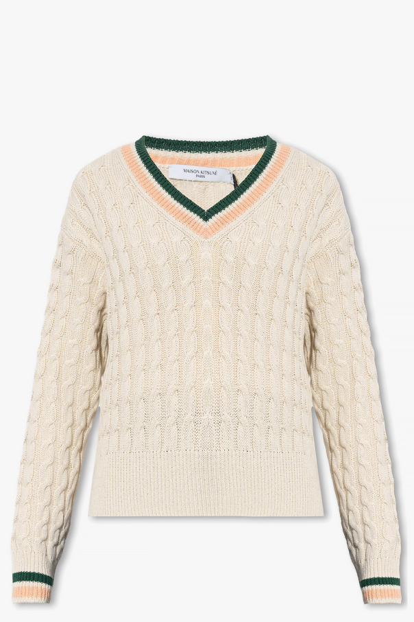 V-neck sweater od Maison Kitsuné