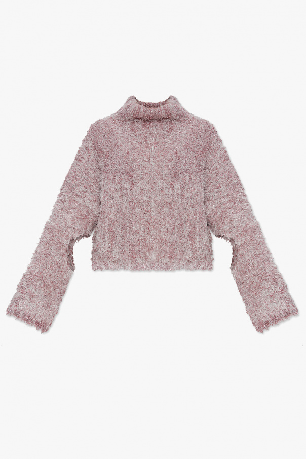 JW Anderson Cut-out cropped centrerad sweater