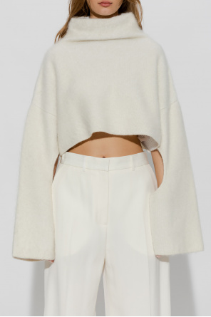 JW Anderson Cropped sweater with cut-outs