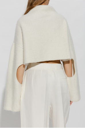 JW Anderson Cropped sweater with cut-outs