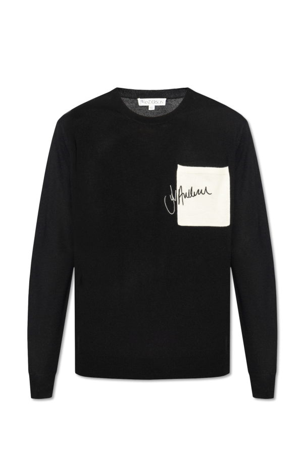 JW Anderson Wool con sweater with logo