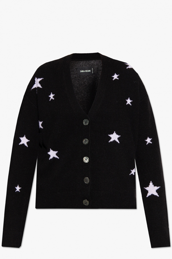Fred Perry Sort sweatshirt med paneler med print ‘Mirka’ cashmere cardigan