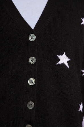 Fred Perry Sort sweatshirt med paneler med print ‘Mirka’ cashmere cardigan