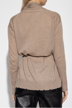 Sweater in organic wool ‘Hazzel’ cardigan