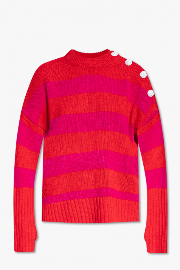 asymmetric Dots shirt ‘Malta’ cashmere sweater