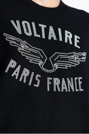 Zadig & Voltaire Sweter z logo `Ida`