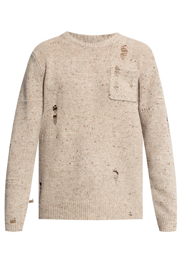 Helmut Lang Genesis sweater with holes