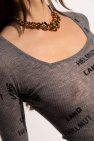 Helmut Lang Long-sleeved top with logo