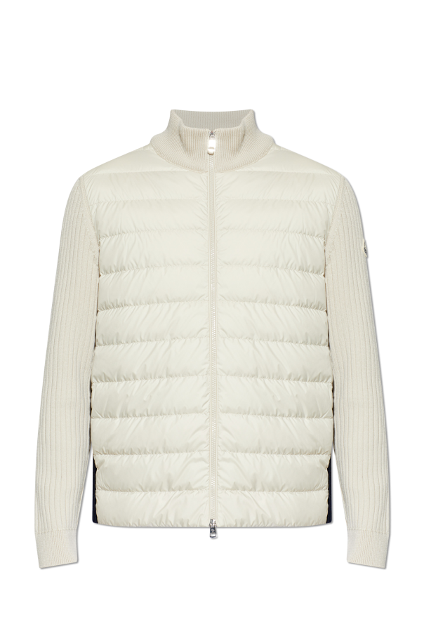 Cardigan with quilted front od Moncler