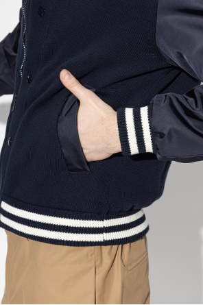 Moncler Kardigan z łączonych materiałów